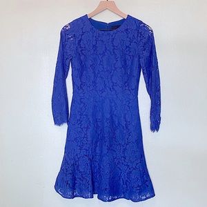 J. Crew Cobalt Blue Lace Dress
